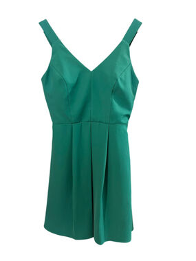 Adelyn Rae Green Lace Up Back Mini Dress Size Small Cocktail Party